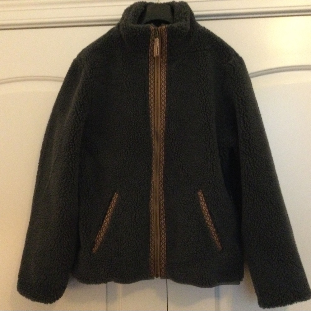 Fatherty New With Tags Recycled High Pile Fleece Zip Front Jacket Size XL